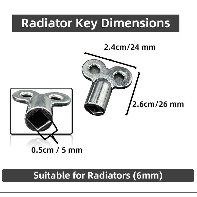 Aventurine Radiator Bleed Key - 5mm Internal Square Key -