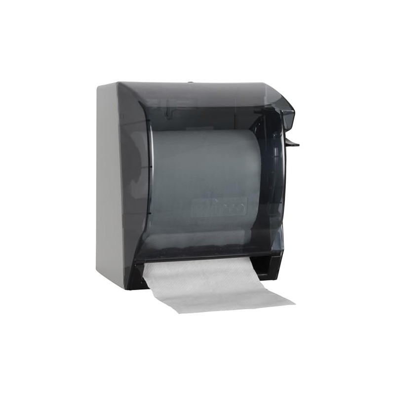 Winco Paper Towel Dispenser, Medium, Gray, Black