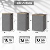 BALEINE Laundry Hamper with Lid, Tall Laundry Baskets with Bamboo
