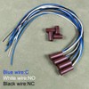 Gebildet 4 sets Brown Magnetic Switch Wiring NO/NC Recessed Door