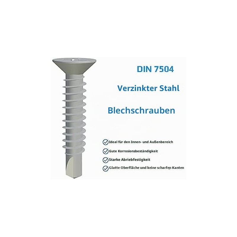 Metal Screws Self-Tapping Phillips Countersunk Flat Head Self Drilling Screws