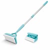 Extendable Baseboard Cleaner Mop with Reusable Microfiber Pad