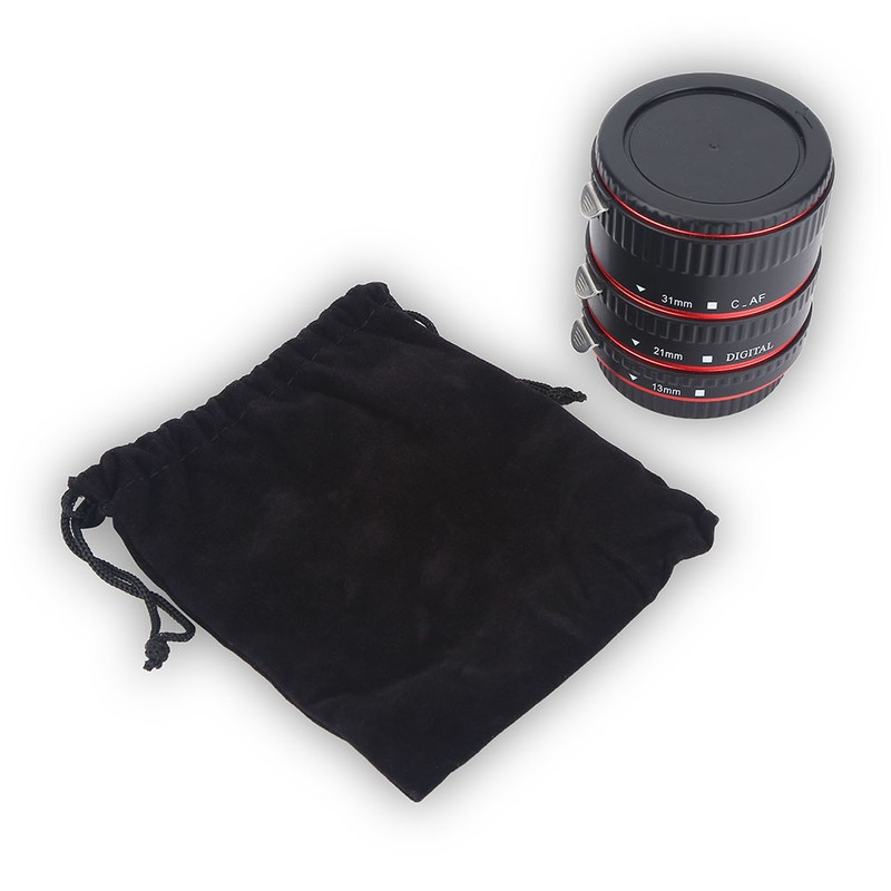 Metal Auto Focusing Macro Extension Adapter Tube Ring Set for