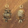 ZHIZHUO Owl Keychain, Copper Owl Figurine, Owl Key Chain, Key