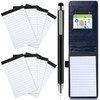 PLMMOUT 10PCS Mini Pocket Notepad Holder Set,Durable Cover,8Pcs 3"x5" Memo
