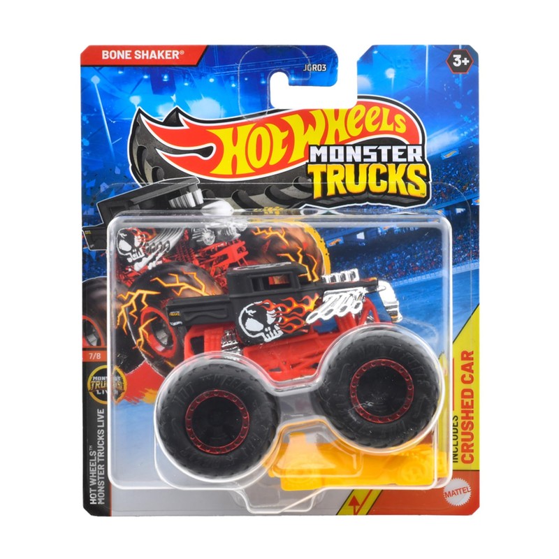 Hot Wheels JGR03 Monster Truck 1:64 Bone Shaker Vehicle Toy