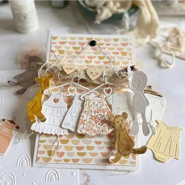 Baby Clothes Metal Die Cuts Dies Stencil, Baby Dress Cutting Dies Cut Stencils DIY Scrapbooking Cards Photo Album Craft Decorative Embossing Paper Dies for Album Card Scrapbooking Making