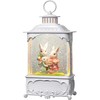 Blansong Easter Snow Globe Bunny Snow Globe Lantern with Timer,