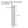 sourcing map Compressed Spring,4mmx0.4mmx25mm Free Length,7.1N Load Capacity,Gray,20pcs