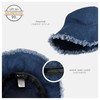 CHOK.LIDS Frayed Bucket Hats for Women Men Unisex Trendy Washed