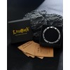 LuxGoth Stainless Steel Figaro Link Chain Bracelet Diamond-Cut Figaro Chain