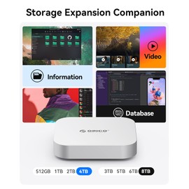 ORICO MiniMate Pro 512GB External SSD Compatibility with Mac mini M4, 40Gbps High Speed Trasmission, Portable Solid State Drive, M4Pro (512GB)