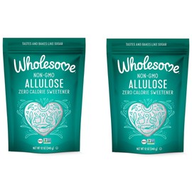 Wholesome Allulose Sweetener, 12-Ounce Bag, Zero Calorie Granulated Sugar Substitute, Non GMO, Non Erythritol, Gluten Free & Vegan Keto Sweetener (Pack of 2)