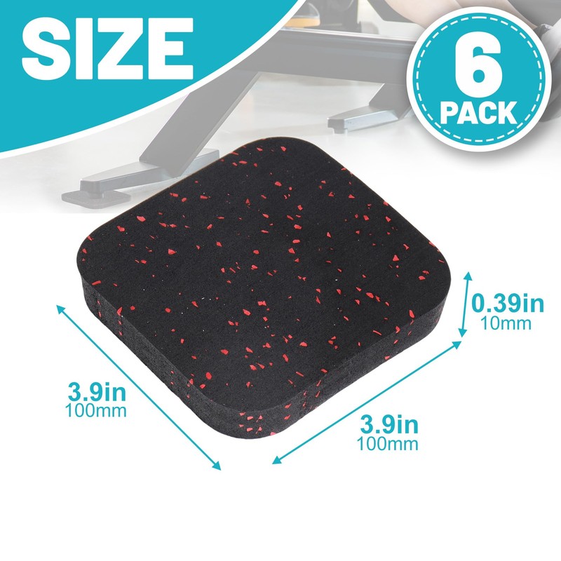 Chiligent Treadmill Pads, 6 PCS Exercise Equipment Mat with High