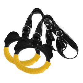 BIUDECO 1 Pair Boys and Girls Gymnastic Rings Set Exercise Pull-up Rings Adjustable Strap Fitness Equipment for Home Use