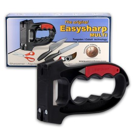 All-in-One Knife Sharpeners for Kitchen Knives, Gardening, & Pocket Knife Sharpening - Knife Sharpener Kit with Mini Blade Sharpener for Knives - Scissor Sharpener Tool (2)