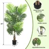 4 ft Artificial Palm Tree,Fake Areca Palm Plant Faux Tropical