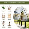 2 Packs Extended Fence Deck Heavy Duty Bird Feeder Hook,
