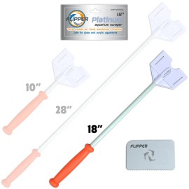 Flipper Platinum Hand Scraper Aquarium Tank Cleaner (4 Sizes) - 18"