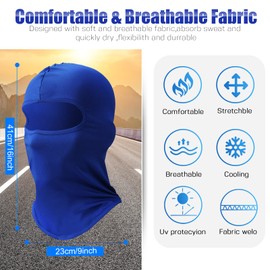 30 Pcs Balaclava Ski Face Mask Full Face Cover Mask UV Protection Cooling Neck Gaiter Summer Winter for Men Women Outdoor (Fresh Colors, Classic Style)