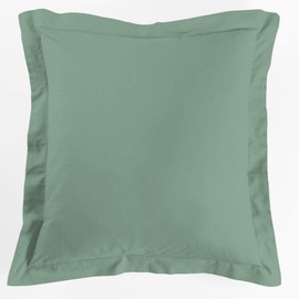 douceur d'intérieur, Lina Pillowcase 63 x 63 cm, Sage, 100% Cotton