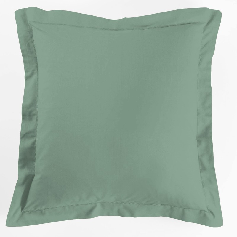douceur d'intérieur, Lina Pillowcase 63 x 63 cm, Sage, 100%