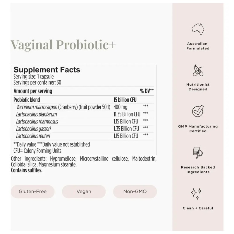 Jshealth Probiótico Vaginal 30 Cápsulas Apoyo Salud Femenina