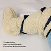 Walking Boot Cover Windproof Elastic Adjustable Fleece Soft Lining Feet