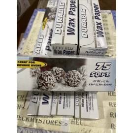 DPI 9 PACK Durable Value Waxed Paper / 75-sq. ft. roll / (12”x25yds) Each, Made USA