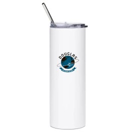 Douglas C-47 Dakota Stainless Steel Water Tumbler with straw - 20oz.