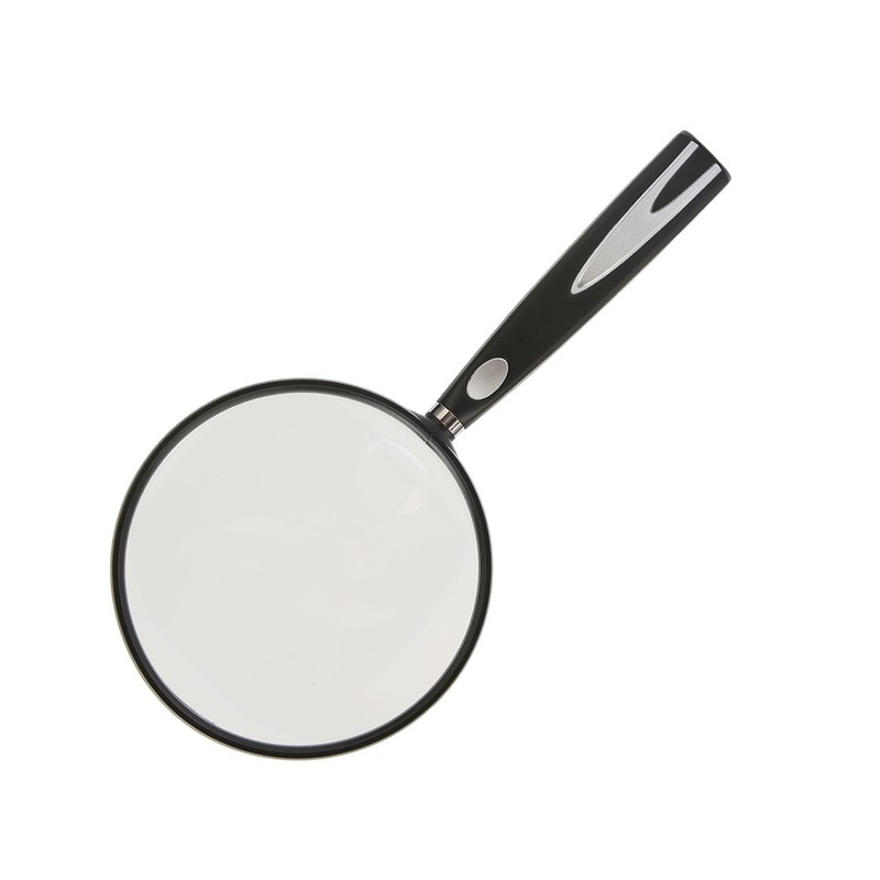 Handheld Magnifying Glass 2X 4X Handheld Reading Magnifier Skid Resistance