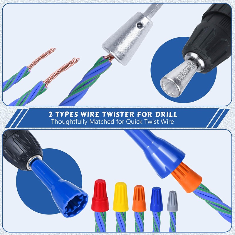 Wire Stripper for Drill, US Standard Electric Wire Stripper Tool