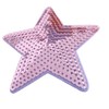 3 x 9cm Sequin Glitter Stars Iron on Patch Light