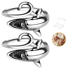 Namifin Crochet Ring for Fingure Adjustable Crochet Tension Ring Yarn Tension Rings Easy Crocheting Crochet Accessories Mother Grandma Thanksgiving Presents, Aluminum