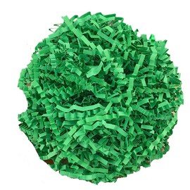 Wgudzpj Raffia Grass Shred Paper for Easter Baskets Filler Creative Eggs Decor,Crinkle Cut Paper Shred Filler Recyclable Gift Wrap Confetti (Green)