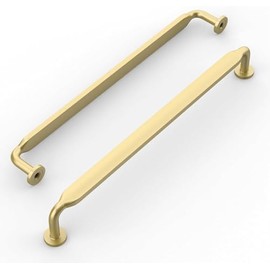 Ndjiloik 6 Stück Möbelgriffe Bohrlochabstand 96mm Türgriff Schrankgriffe Küchengriff Griffe für Küchenschränke Schränke Schubladengriffe Gebürstetes Zinklegierung,Golden