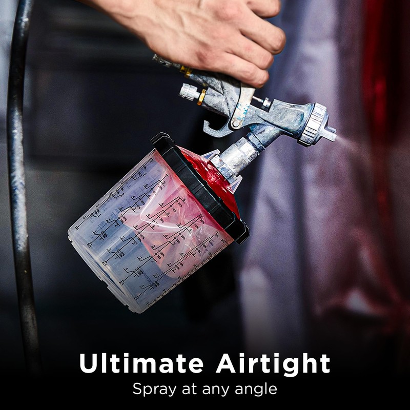 InoKraft Disposable Paint Spray Gun Cup, 3 Cup Size 6