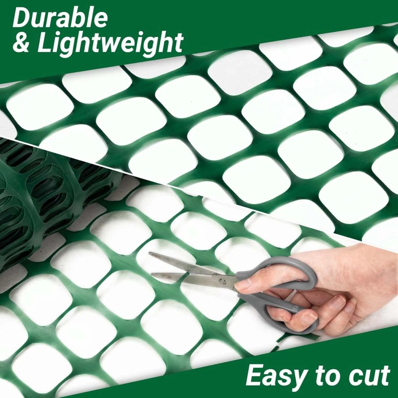 DOEWORKS Green Safety Netting Fence 100Ft X 4Ft Durable Uv