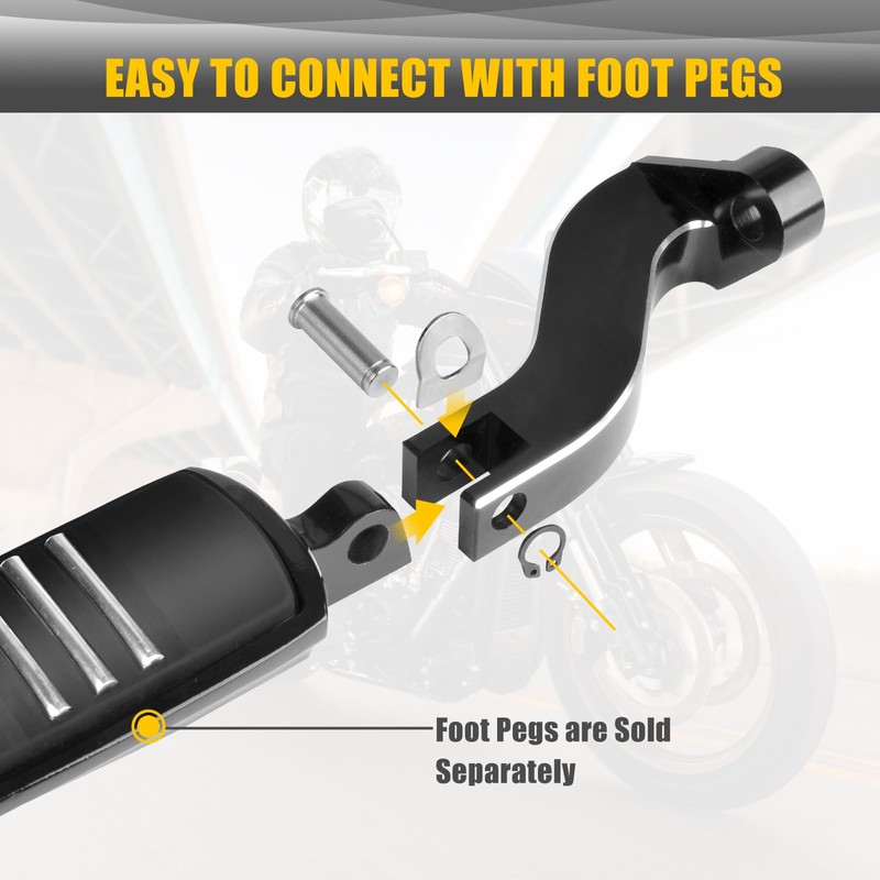 Sresk Rear Passenger Foot Peg Bracket Foot Peg Extension Mounting