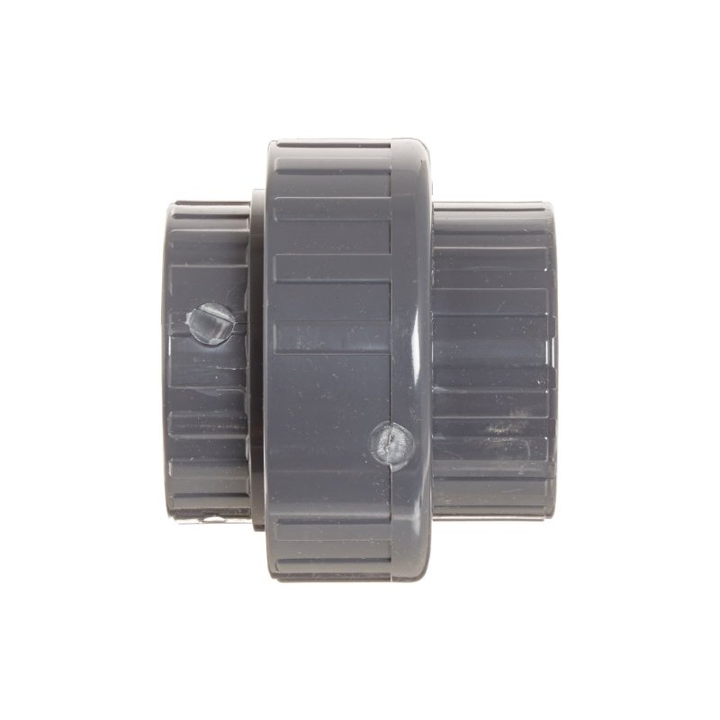 Spears 857 Series PVC Pipe Fitting, Union with Viton O-Ring,