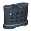 KitchenCraft Plastic Cutlery Drainer Caddy, Grey, 16 x 8 x