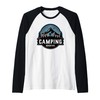 Camping Adventure Outdoor Survival Bushcraft Skills Nature Raglan Baseball Tee