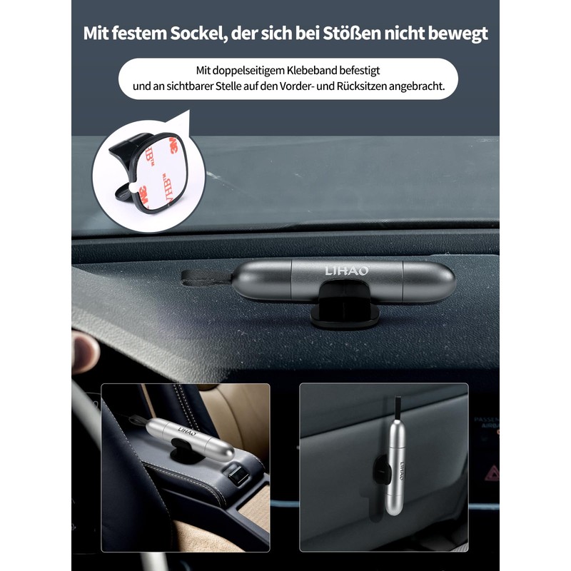 LIHAO Seat Belt Cutter Emergency Hammer for Car Emergency Hammer