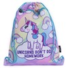 Fringoo - Kids Drawstring Bag - Front Zipped Pocket -