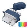 Kingmyth Pencil Case, Large Capacity Pen Pouch with 4 Compartments