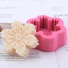 Christmas Silicone Snowflake Mold Candle Soap, DIY Aromatherapy Plaster Candle