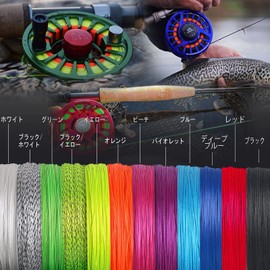 M MAXIMUMCATCH Maxcatch Backing Line for Fly Fishing, 100 Yards (Approx. 90 M), 20 / 30 LB Set (White, Yellow, Orange, Black & White, Black & Yellow, Peach, Blue, Green, Violet)