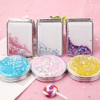 Creative Quicksand Moving Sand Small Mini Mirror Double-Sided Portable Compact