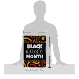 Angeleno Heritage Hornoring Black History Garden Flag Lives Matter BLMCelebrates African Americans Heritage House Decoration Banner Small Yard Gift Double-Sided, Made in USA