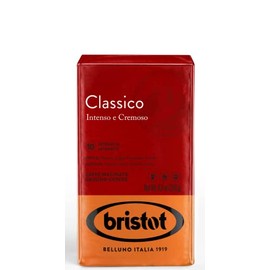 Bristot Classico Breakfast Italian Ground Espresso | Intense and Creamy | Medium Roast | 8.8oz/250g